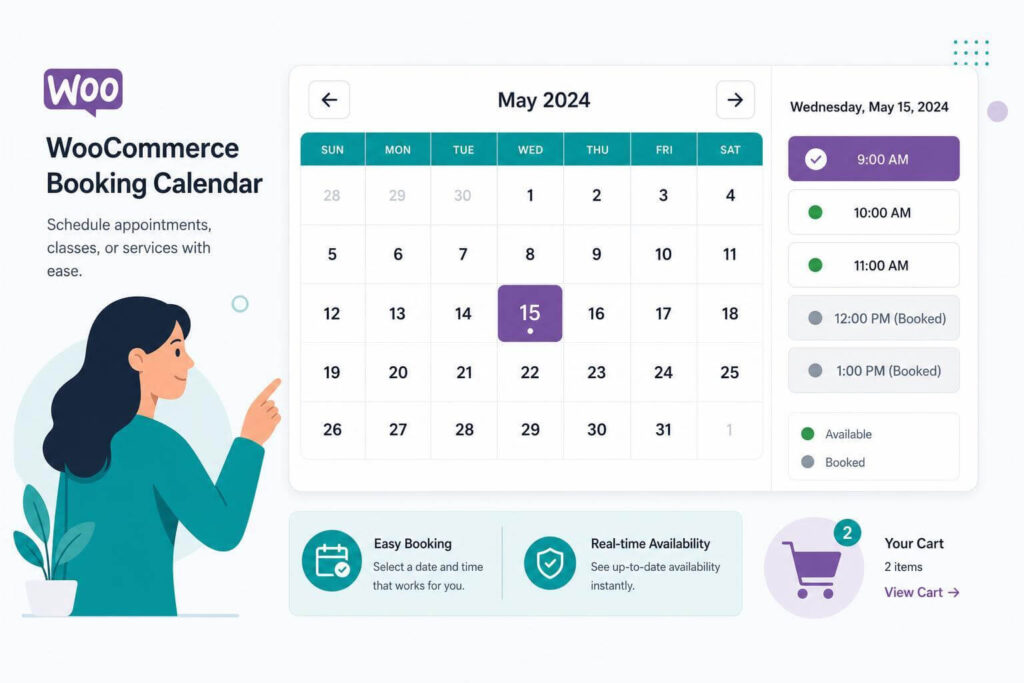 WooCommerce booking plugin development